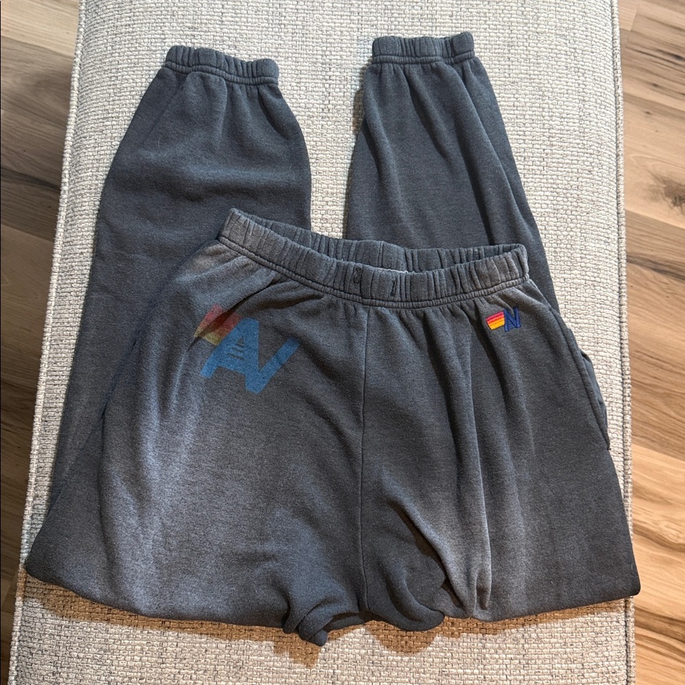 Aviator Nation Logo Faded Smoke SET Hoodie Small/Sweatpants Pockets Medium - Picture 7 of 10